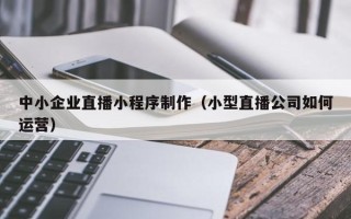 桂林中小企业直播小程序制作（小型直播公司如何运营）